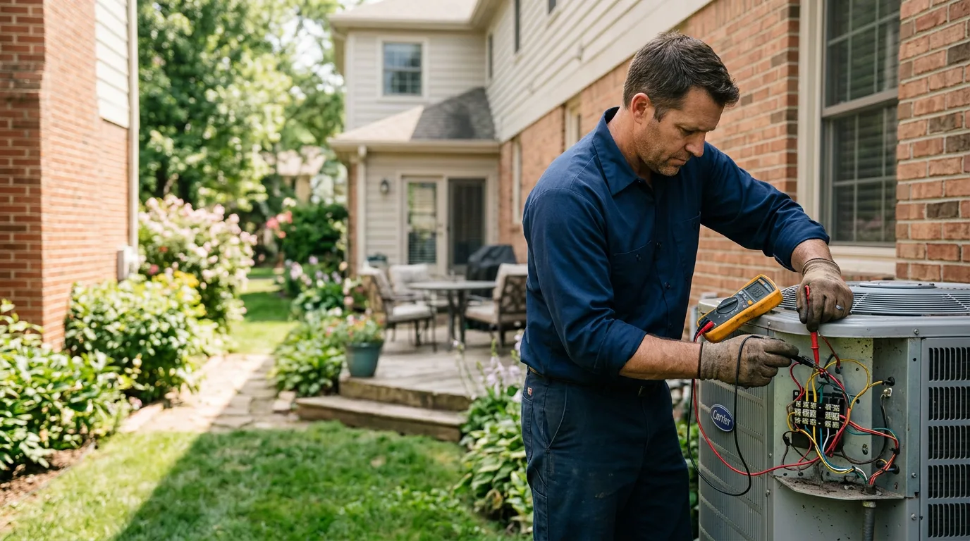 HVAC technician working near Oakland, CA